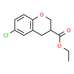 ChemSpider 2D Image | Ethyl 6-chloro-3-chromanecarboxylate | C12H13ClO3