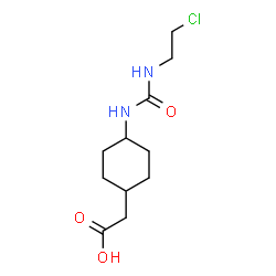 ChemSpider 2D Image | (4-{[(2-Chloroethyl)carbamoyl]amino}cyclohexyl)acetic acid | C11H19ClN2O3