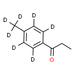 ChemSpider 2D Image | 1-[4-(~2~H_3_)Methyl(~2~H_4_)phenyl]-1-propanone | C10H5D7O