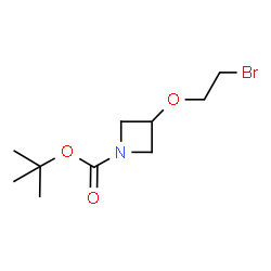 ChemSpider 2D Image | 2-Methyl-2-propanyl 3-(2-bromoethoxy)-1-azetidinecarboxylate | C10H18BrNO3