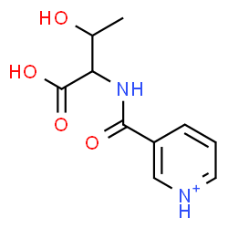 ChemSpider 2D Image | N-(3-Pyridiniumylcarbonyl)threonine | C10H13N2O4