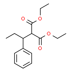 ChemSpider 2D Image | Diethyl (1-phenylpropyl)malonate | C16H22O4