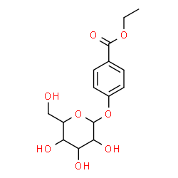 ChemSpider 2D Image | Ethyl 4-(hexopyranosyloxy)benzoate | C15H20O8