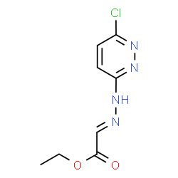 ChemSpider 2D Image | Ethyl (2E)-[(6-chloro-3-pyridazinyl)hydrazono]acetate | C8H9ClN4O2