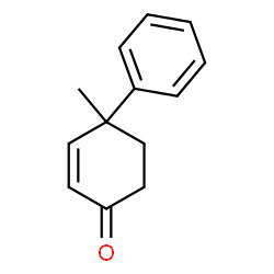 ChemSpider 2D Image | 4-METHYL-4-PHENYL-CYCLOHEX-2-ENONE | C13H14O