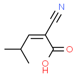 ChemSpider 2D Image | (2Z)-2-Cyano-4-methyl-2-pentenoic acid | C7H9NO2
