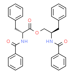 ChemSpider 2D Image | (2R)-2-(Benzoylamino)-3-phenylpropyl N-benzoyl-D-phenylalaninate | C32H30N2O4