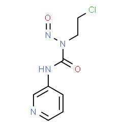 ChemSpider 2D Image | 1-(2-Chloroethyl)-1-nitroso-3-(3-pyridinyl)urea | C8H9ClN4O2