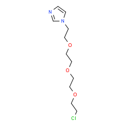 ChemSpider 2D Image | 1-(2-{2-[2-(2-Chloroethoxy)ethoxy]ethoxy}ethyl)-1H-imidazole | C11H19ClN2O3