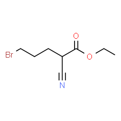 ChemSpider 2D Image | Ethyl 5-bromo-2-cyanopentanoate | C8H12BrNO2
