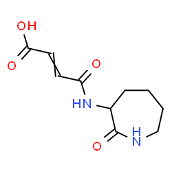 ChemSpider 2D Image | 4-Oxo-4-[(2-oxo-3-azepanyl)amino]-2-butenoic acid | C10H14N2O4