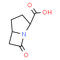 ChemSpider 2D Image | 7-Oxo-1-azabicyclo[3.2.0]heptane-2-carboxylic acid | C7H9NO3
