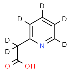 ChemSpider 2D Image | (~2~H_4_)-2-Pyridinyl(~2~H_2_)acetic acid | C7HD6NO2