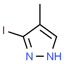 ChemSpider 2D Image | 3-Iodo-4-methyl-1H-pyrazole | C4H5IN2