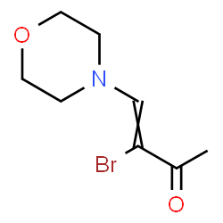 ChemSpider 2D Image | 3-Bromo-4-(4-morpholinyl)-3-buten-2-one | C8H12BrNO2