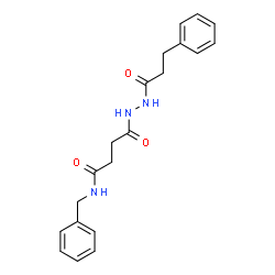 ChemSpider 2D Image | N-Benzyl-4-oxo-4-[2-(3-phenylpropanoyl)hydrazino]butanamide | C20H23N3O3