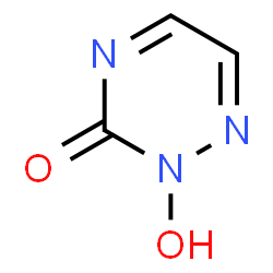 ChemSpider 2D Image | 2-Hydroxy-1,2,4-triazin-3(2H)-one | C3H3N3O2