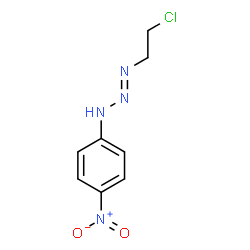 ChemSpider 2D Image | (1E)-1-(2-Chloroethyl)-3-(4-nitrophenyl)-1-triazene | C8H9ClN4O2
