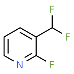 ChemSpider 2D Image | 3-(Difluoromethyl)-2-fluoropyridine | C6H4F3N