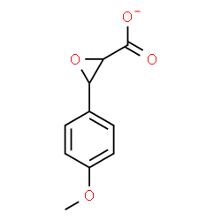 ChemSpider 2D Image | 3-(4-Methoxyphenyl)-2-oxiranecarboxylate | C10H9O4