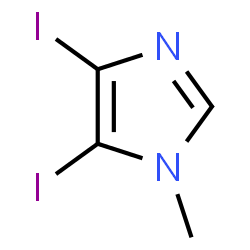 ChemSpider 2D Image | 4,5-Diiodo-1-methyl-1H-imidazole | C4H4I2N2