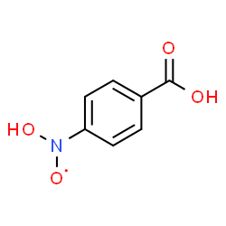 ChemSpider 2D Image | [(4-Carboxyphenyl)(hydroxy)amino]oxidanyl | C7H6NO4