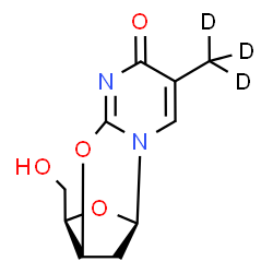 ChemSpider 2D Image | (1R,9R,10R)-10-(Hydroxymethyl)-4-(~2~H_3_)methyl-8,11-dioxa-2,6-diazatricyclo[7.2.1.0~2,7~]dodeca-3,6-dien-5-one | C10H9D3N2O4