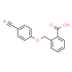 ChemSpider 2D Image | 2-[(4-Cyanophenoxy)methyl]benzoic acid | C15H11NO3