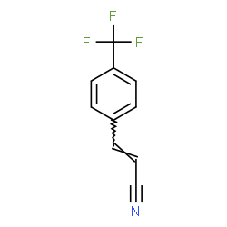 ChemSpider 2D Image | (2E)-3-[4-(Trifluoromethyl)phenyl]acrylonitrile | C10H6F3N