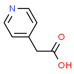 ChemSpider 2D Image | 4-Pyridinylacetic acid | C7H7NO2
