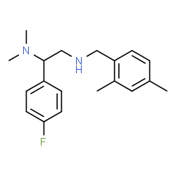 ChemSpider 2D Image | N~2~-(2,4-Dimethylbenzyl)-1-(4-fluorophenyl)-N~1~,N~1~-dimethyl-1,2-ethanediamine | C19H25FN2