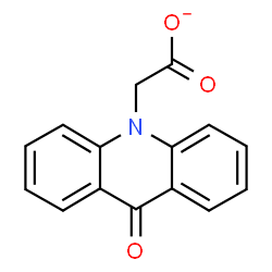 ChemSpider 2D Image | (9-Oxo-10(9H)-acridinyl)acetate | C15H10NO3