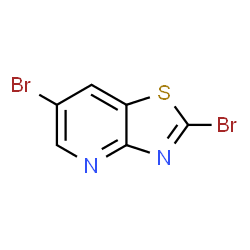 ChemSpider 2D Image | 2,6-Dibromo[1,3]thiazolo[4,5-b]pyridine | C6H2Br2N2S