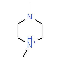 ChemSpider 2D Image | 1,4-Dimethylpiperazin-1-ium | C6H15N2