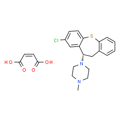 ChemSpider 2D Image | (+)-clorotepine maleate | C23H25ClN2O4S