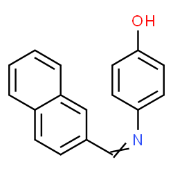 ChemSpider 2D Image | 4-[(2-Naphthylmethylene)amino]phenol | C17H13NO
