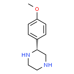 ChemSpider 2D Image | (2R)-2-(4-Methoxyphenyl)piperazine | C11H16N2O