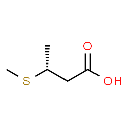 ChemSpider 2D Image | (3R)-3-(Methylsulfanyl)butanoic acid | C5H10O2S
