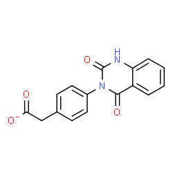 ChemSpider 2D Image | [4-(2,4-Dioxo-1,4-dihydro-3(2H)-quinazolinyl)phenyl]acetate | C16H11N2O4