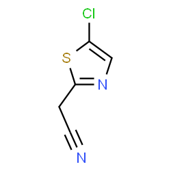 ChemSpider 2D Image | (5-Chloro-1,3-thiazol-2-yl)acetonitrile | C5H3ClN2S