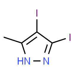 ChemSpider 2D Image | 3,4-Diiodo-5-methyl-1H-pyrazole | C4H4I2N2