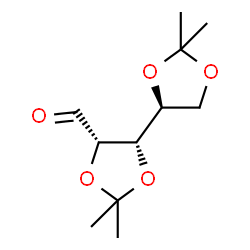 ChemSpider 2D Image | (4S,4'S,5S)-2,2,2',2'-Tetramethyl-4,4'-bi-1,3-dioxolane-5-carbaldehyde (non-preferred name) | C11H18O5