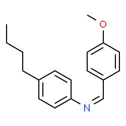 ChemSpider 2D Image | (Z)-N-(4-methoxybenzylidene)-4-butylaniline | C18H21NO