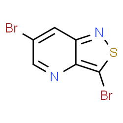ChemSpider 2D Image | 3,6-Dibromo[1,2]thiazolo[4,3-b]pyridine | C6H2Br2N2S