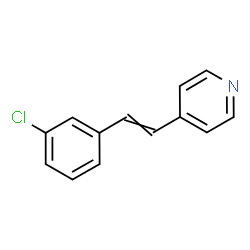 ChemSpider 2D Image | 4-[2-(3-chlorophenyl)vinyl]pyridine | C13H10ClN