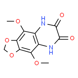 ChemSpider 2D Image | 4,9-Dimethoxy-5,8-dihydro[1,3]dioxolo[4,5-g]quinoxaline-6,7-dione | C11H10N2O6