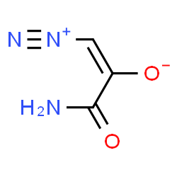 ChemSpider 2D Image | (1E)-3-Amino-1-diazonio-3-oxo-1-propen-2-olate | C3H3N3O2