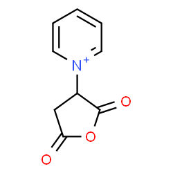 ChemSpider 2D Image | 1-(2,5-Dioxotetrahydro-3-furanyl)pyridinium | C9H8NO3