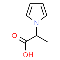 ChemSpider 2D Image | 2-(PYRROL-1-YL)PROPANOIC ACID | C7H9NO2