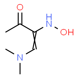 ChemSpider 2D Image | 4-(Dimethylamino)-3-(hydroxyamino)-3-buten-2-one | C6H12N2O2